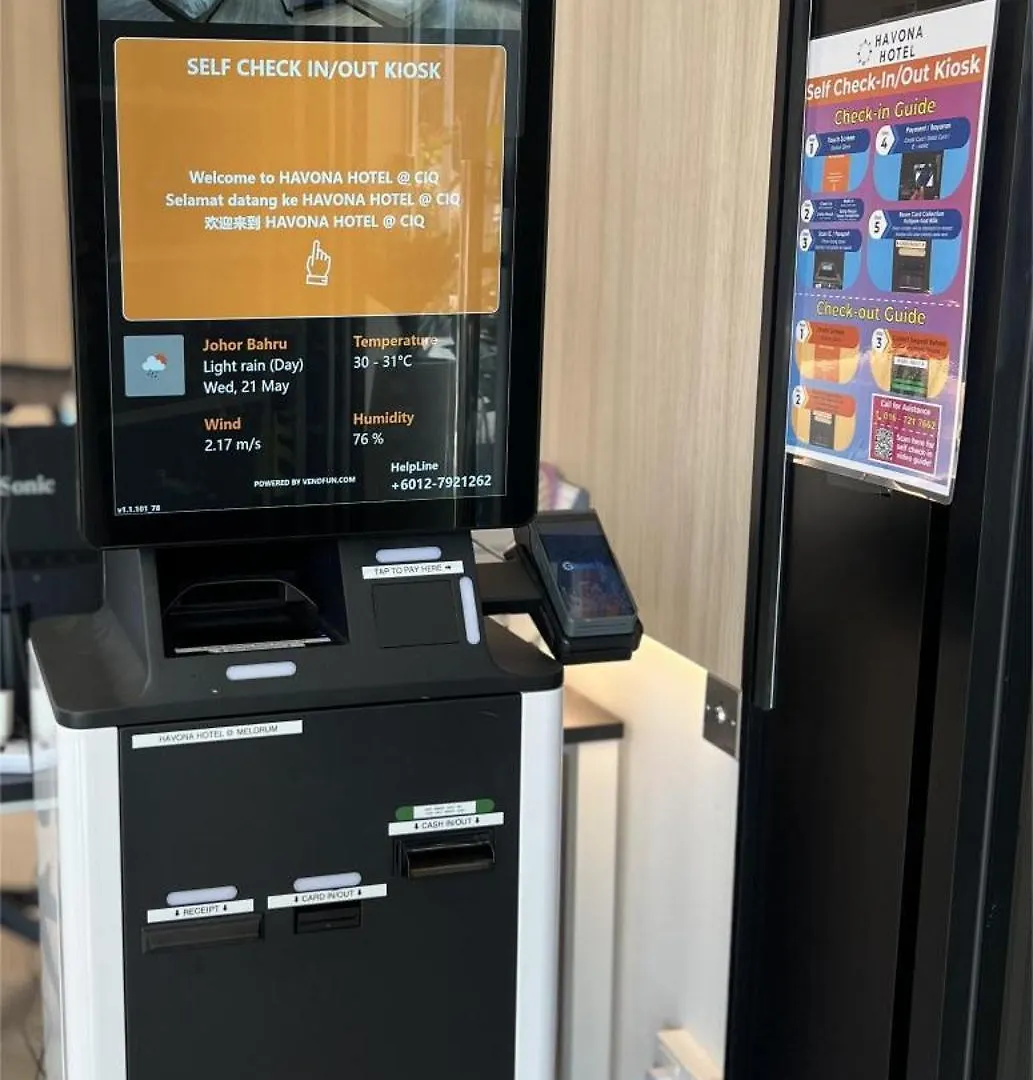 Havona Hotel - Ciq Johor Bahru - Self Check-In 3*,